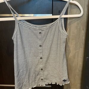 Abercrombie Kids striped button down tank top